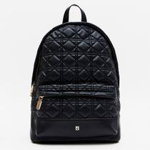 Mochila Lança Perfume Matelasse Enfeite In26 Preto Feminino Mochila Lança Perfume Matelasse Enfeite In26 Preto Feminino