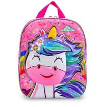 Mochila Lancheira de Costas Unicornio Sweet 3D Maxtoy Mochila Lancheira de Costas Unicornio Sweet 3D Maxtoy