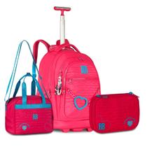 Mochila Lancheira e Estojo Rebecca Bonbon Kit Escolar Feminino