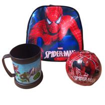 Mochila lancheira Infantil Menino + Copo + Brinquedo Personagem Mochila lancheira Infantil Menino + Copo + Brinquedo Personagem