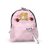 Mochila Lankys Boxs Anime School Bag Cartoon Student 29x12x40cm Mochila Lankys Boxs Anime School Bag Cartoon Student 29x12x40cm