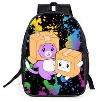 Mochila Lankys Boxs Anime School Poliéster 30x16x40cm