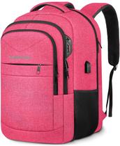 Mochila Lapsouno Extra Large para laptop de viagem de 17,3 polegadas rosa