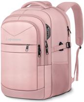 Mochila Lapsouno Large para mulheres de 17,3" com porta USB rosa
