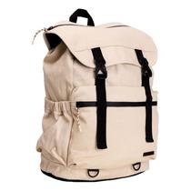 Mochila Laptop Canvas Areia E Preta Imaginarium