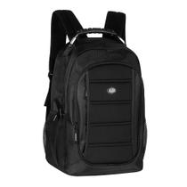 Mochila Laptop Clio Style Executiva Cabo de Aço Preta ML3110 18" com 3 Divisórias