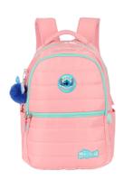 Mochila laptop salmao un stitch