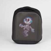 Mochila LED Personalizável Bluetooth Inteligente Display Digital para Imagens e Textos Criativos Mochila LED Personalizável Bluetooth Inteligente Display Digital para Imagens e Textos Criativos