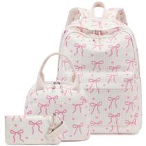 Mochila LEDAOU para meninas e adolescentes, escola com lancheira e estojo de lápis