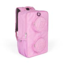 Mochila LEGO Brick Light Pink para escola e viagens