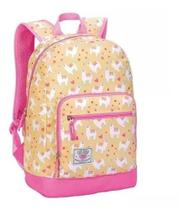 Mochila Lhama Feminina Escolar Casual Fuseco Espaço Notebook