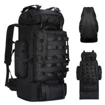 Mochila LibSkyln para Camping y Senderismo 100L Impermeable Negra