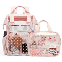 Mochila LIGHT FLIGHT Clear Heavy Duty transparente rosa