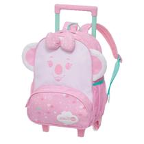 Mochila Lilica Ripilica Rodinha Alça Retrátil Menina Baby Cor:Rosa
