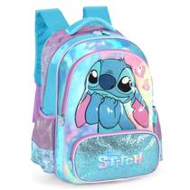 Mochila Lilo Stich Escolar Costas Disney Infantil