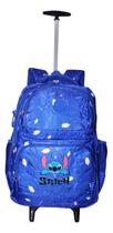 Mochila Lilo Stitch Infantil Feminina Rodinhas Escolar Nova