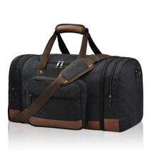 Mochila Litvyak 50L Canvas Travel Overnight Gym Bag preta Mochila Litvyak 50L Canvas Travel Overnight Gym Bag preta