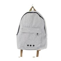 Mochila Lona CINZA (alça marrom) Mochila Lona CINZA (alça marrom)