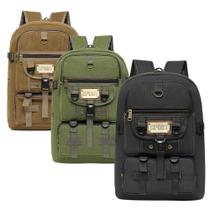 Mochila Lona Média Reforçada Masculina Feminina Camping Trabalho Trilha Faculdade Mochila Lona Média Reforçada Masculina Feminina Camping Trabalho Trilha Faculdade