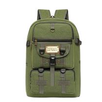 Mochila Lona Média Reforçada Masculina Feminina Camping Trabalho Trilha Faculdade