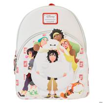 Mochila Loungefly Disney Big Hero 6 10º aniversário Baymax Gang Mochila Loungefly Disney Big Hero 6 10º aniversário Baymax Gang