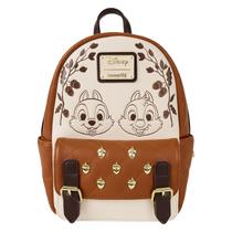 Mochila Loungefly Disney Tico e Teco Matelassê 25x19x10cm