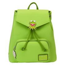 Mochila Loungefly Kermit Mini em material vegano 26x28x11 cm Mochila Loungefly Kermit Mini em material vegano 26x28x11 cm