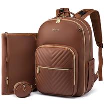 Mochila LOVEVOOK Bolsa de fraldas impermeável de couro acolchoado Mochila LOVEVOOK Bolsa de fraldas impermeável de couro acolchoado