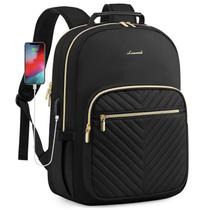 Mochila LOVEVOOK para laptop de 17 polegadas com porta USB preta