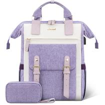 Mochila LOVEVOOK para mulheres, laptop de 17 polegadas com bolsos e alça