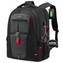 Mochila LOVEVOOK Travel Laptop de 17 polegadas à prova d'água cinza escuro