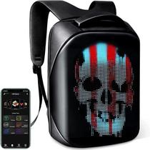 Mochila Loy Pro 3 Display Led Controla Via App - Preto