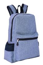 Mochila LS Azul Mescla Com 5 Divisões - MO3192