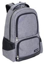 Mochila LS Bolsas para Notebook 15.6 Cinza Mescla e Preto 5 divisões com Encaixe em Malas - MN4211