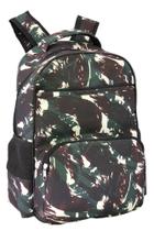 Mochila LS Para Notebook 17 Pol. Verde Camuflado 6 Divisões Em Nylon - MN4244