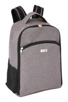 Mochila LSviaggio Para Notebook E Viagem De Bordo Em Cinza Mescla 5 Divisões - MN4259 Mochila LSviaggio Para Notebook E Viagem De Bordo Em Cinza Mescla 5 Divisões - MN4259
