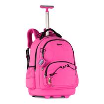 Mochila Luluca Bolsa Escolar Juvenil de Rodinhas Varias Cores