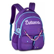 Mochila Luluca Costa Grande Miçanga Notebook Bolsos Juvenil Mochila Luluca Costa Grande Miçanga Notebook Bolsos Juvenil
