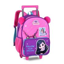 Mochila Luluca Infantil Meninas Bolsa Escolar Crianças