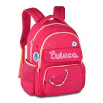 Mochila Luluca Premium Bolsa Escolar Feminina Juvenil - Rosa Mochila Luluca Premium Bolsa Escolar Feminina Juvenil - Rosa