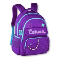 Mochila Luluca Premium Bolsa Escolar Feminina Juvenil - Roxo Mochila Luluca Premium Bolsa Escolar Feminina Juvenil - Roxo
