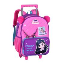 Mochila Luluca Rodas Meninas Pandinhas Juvenil Escolar