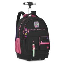 Mochila Luluca Rodinha Carrinho Costa Escolar Grande Youtube