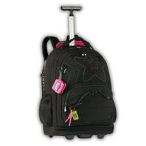 Mochila Luluca Rodinhas Escolar Juvenil Mala Viagem Meninas Mochila Luluca Rodinhas Escolar Juvenil Mala Viagem Meninas