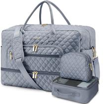 Mochila LUOCIP Large Women Travel Weekender com compartimento para sapatos Mochila LUOCIP Large Women Travel Weekender com compartimento para sapatos