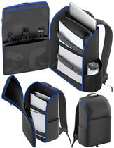 Mochila LVVIL para transporte de console PS5 Slim Pro, azul Mochila LVVIL para transporte de console PS5 Slim Pro, azul