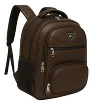 Mochila Mala Bolsa Couro Notebook Usb Unissex Resistente Água Executiva Viagem Social Esportiva Mochila Mala Bolsa Couro Notebook Usb Unissex Resistente Água Executiva Viagem Social Esportiva