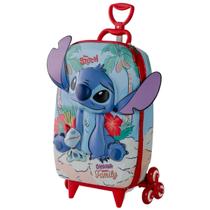 Mochila mala de rodinhas lilo e stitch impermeável maxtoy 3d Mochila mala de rodinhas lilo e stitch impermeável maxtoy 3d