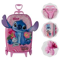 Mochila Mala escolar infantil de 3 rodinhas e Relevo 3D