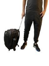 Mochila Mala Preto Masculina Rodinha Impermeavel- Alça reforçada Cor Preta Mochila Mala Preto Masculina Rodinha Impermeavel- Alça reforçada Cor Preta